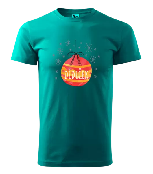 Pánské vánoční tričko Vánoční ozdoba - dědeček