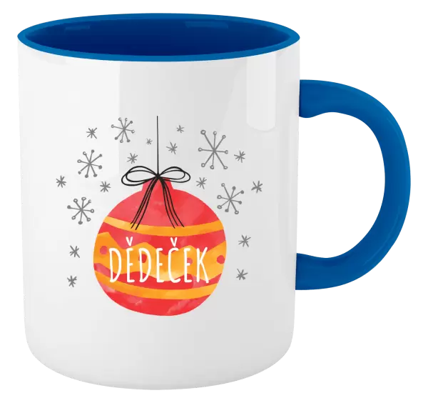 Vánoční hrnek Vánoční ozdoba - dědeček