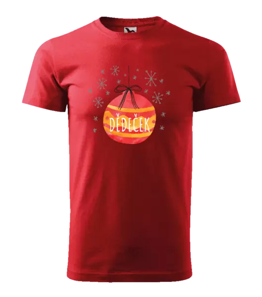 Pánské vánoční tričko Vánoční ozdoba - dědeček