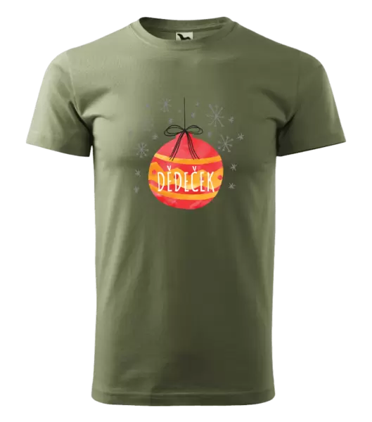 Pánské vánoční tričko Vánoční ozdoba - dědeček