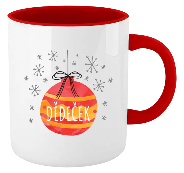 Vánoční hrnek Vánoční ozdoba - dědeček