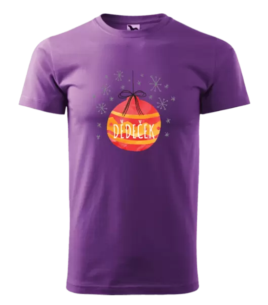 Pánské vánoční tričko Vánoční ozdoba - dědeček