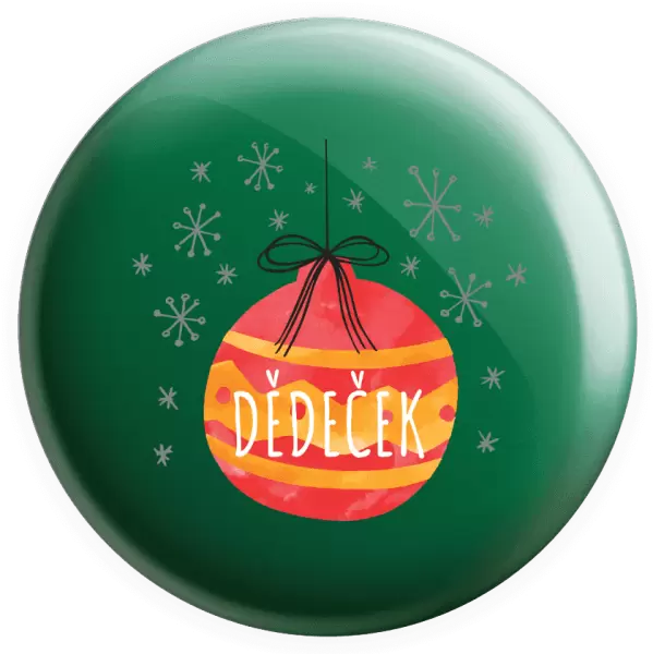 Placka Vánoční ozdoba - dědeček
