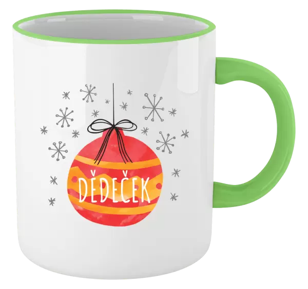 Vánoční hrnek Vánoční ozdoba - dědeček