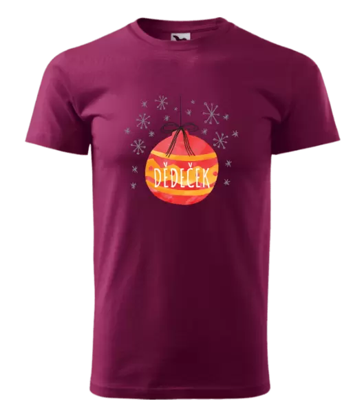 Pánské vánoční tričko Vánoční ozdoba - dědeček