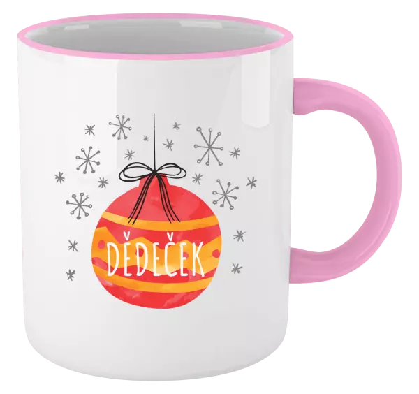 Vánoční hrnek Vánoční ozdoba - dědeček