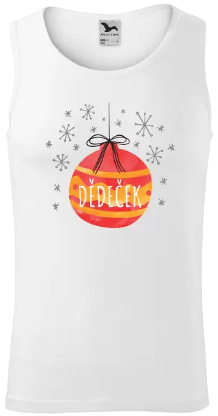 Pánské vánoční tílko Vánoční ozdoba - dědeček