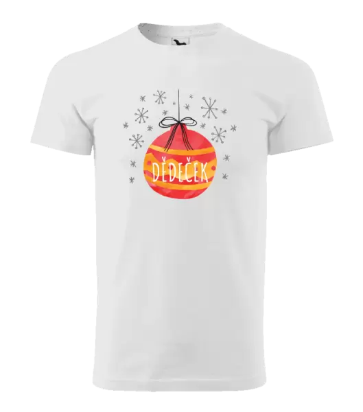 Pánské vánoční tričko Vánoční ozdoba - dědeček