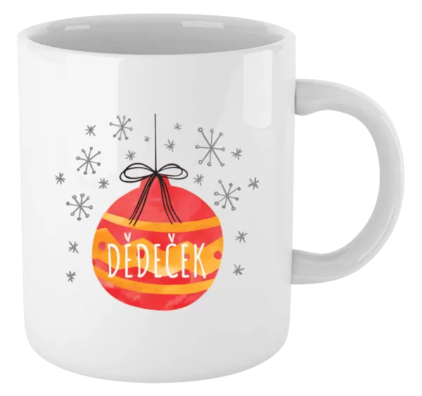 Vánoční hrnek Vánoční ozdoba - dědeček