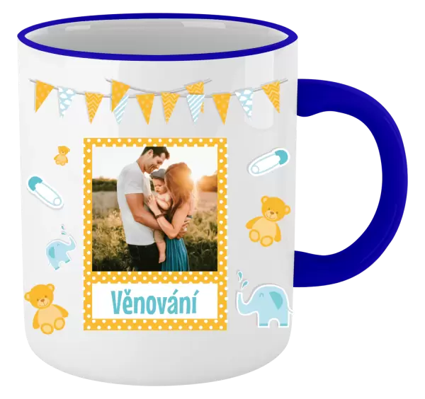 Vánoční hrnek Medvídci a sloni