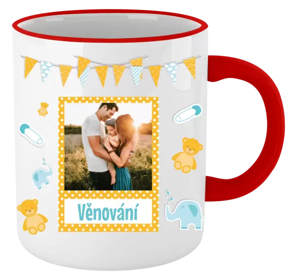 Vánoční hrnek Medvídci a sloni