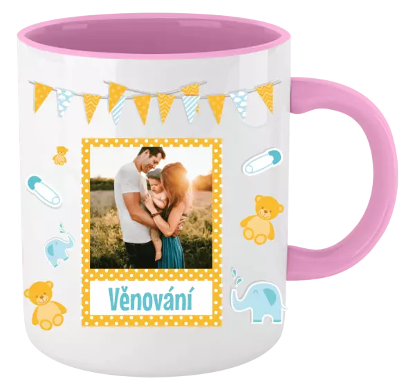 Vánoční hrnek Medvídci a sloni