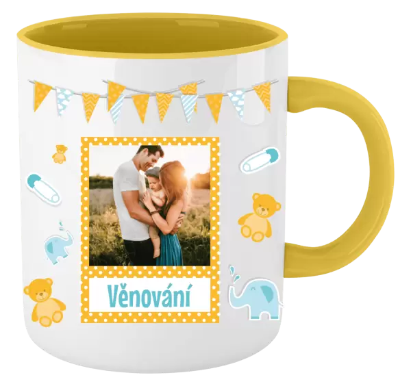 Vánoční hrnek Medvídci a sloni