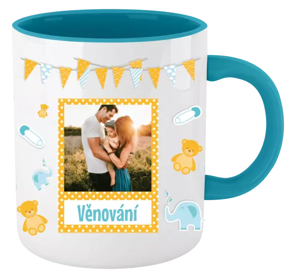 Vánoční hrnek Medvídci a sloni