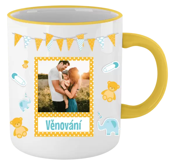 Vánoční hrnek Medvídci a sloni