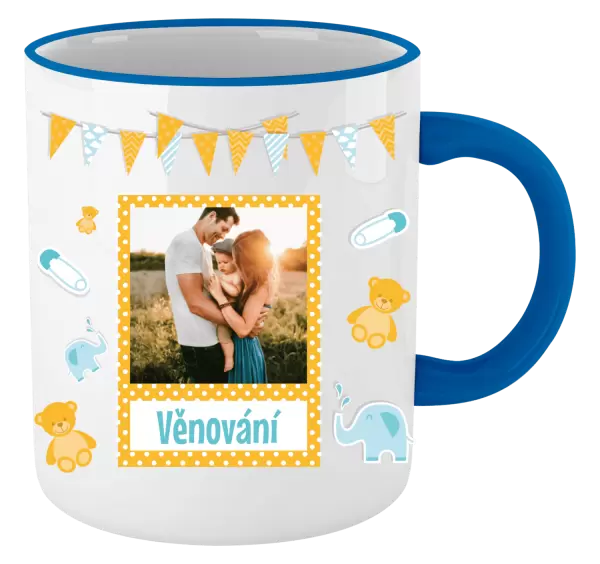 Vánoční hrnek Medvídci a sloni