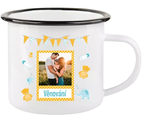 Vánoční plecháček Medvídci a sloni