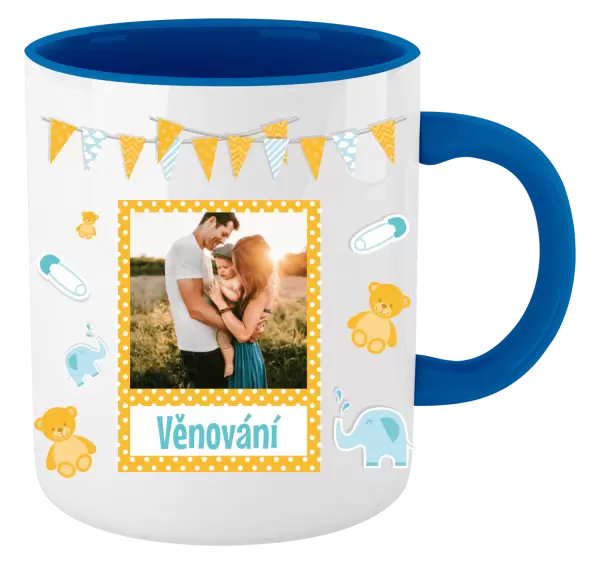 Vánoční hrnek Medvídci a sloni