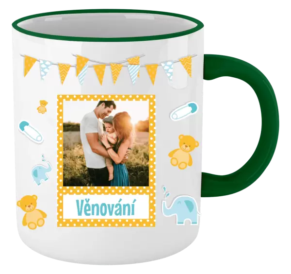 Vánoční hrnek Medvídci a sloni