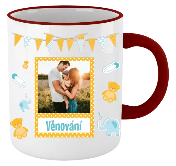 Vánoční hrnek Medvídci a sloni