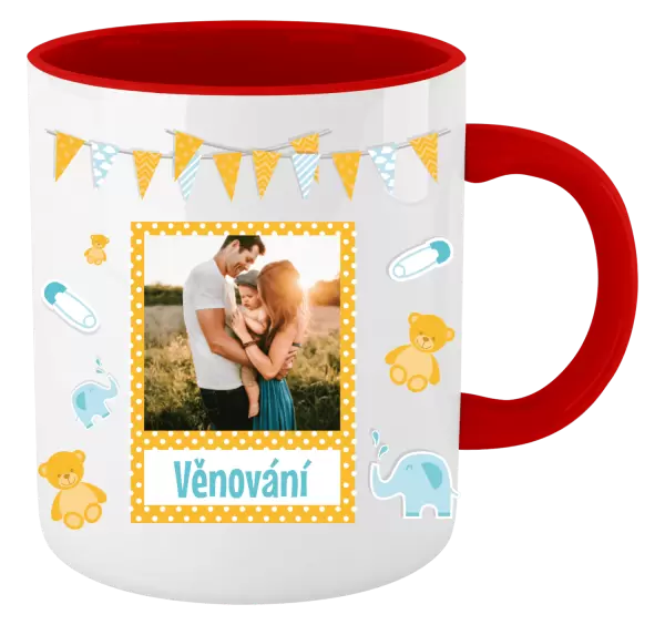 Vánoční hrnek Medvídci a sloni