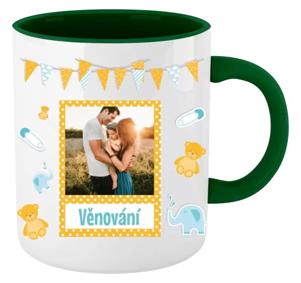 Vánoční hrnek Medvídci a sloni