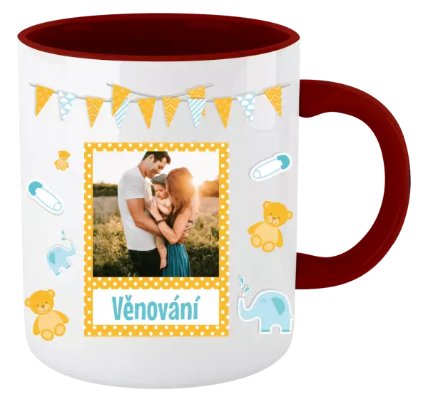 Vánoční hrnek Medvídci a sloni