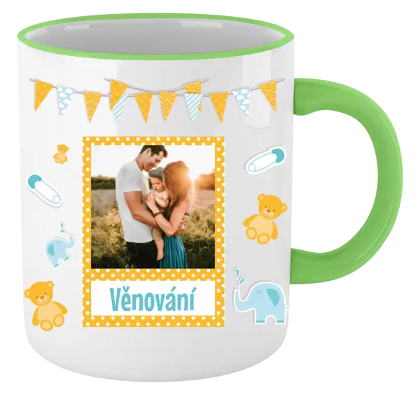 Vánoční hrnek Medvídci a sloni