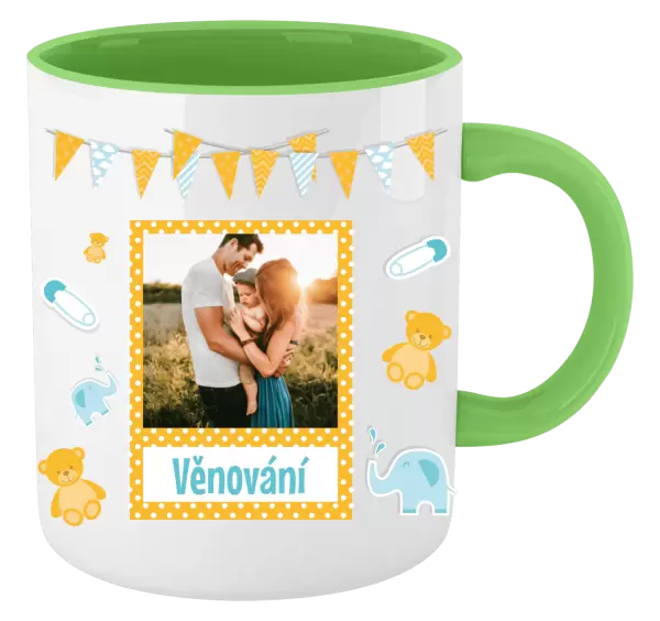 Vánoční hrnek Medvídci a sloni