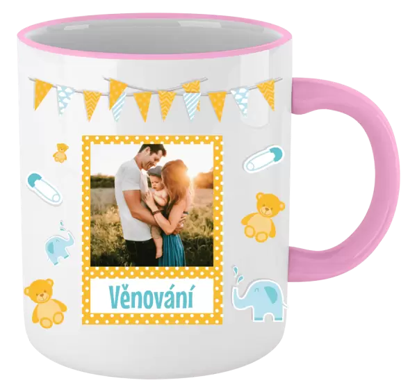 Vánoční hrnek Medvídci a sloni