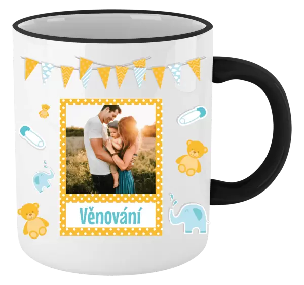 Vánoční hrnek Medvídci a sloni