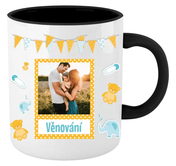 Vánoční hrnek Medvídci a sloni