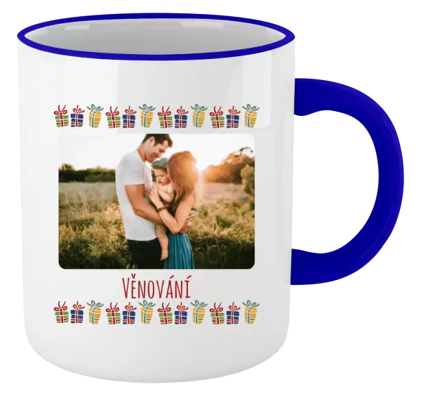 Vánoční hrnek Barevné vánoční dárečky