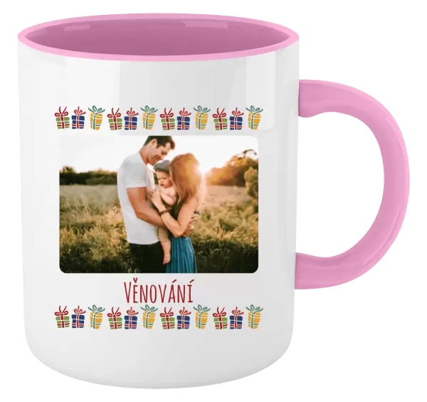 Vánoční hrnek Barevné vánoční dárečky