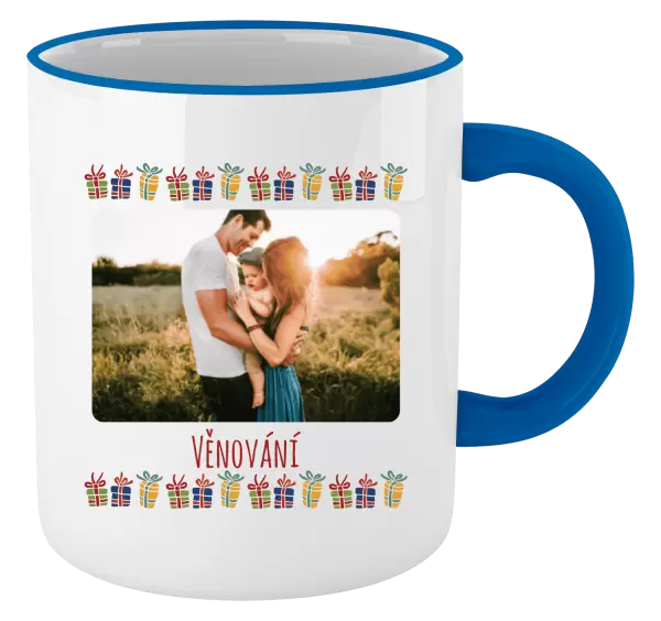 Vánoční hrnek Barevné vánoční dárečky