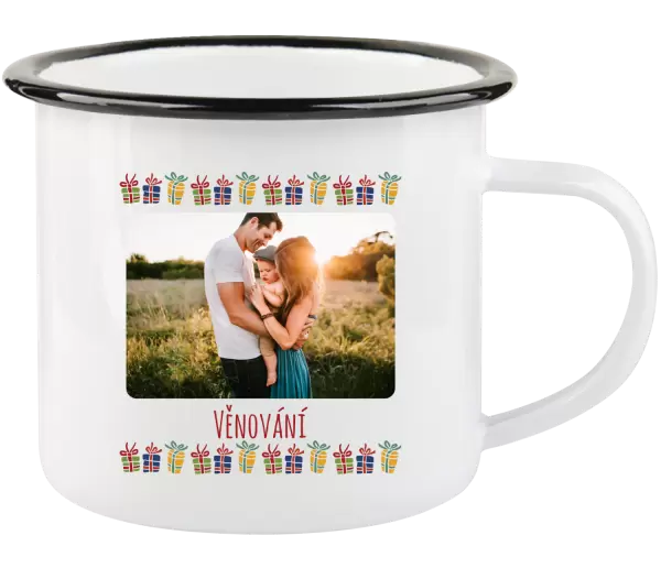 Vánoční plecháček Barevné vánoční dárečky