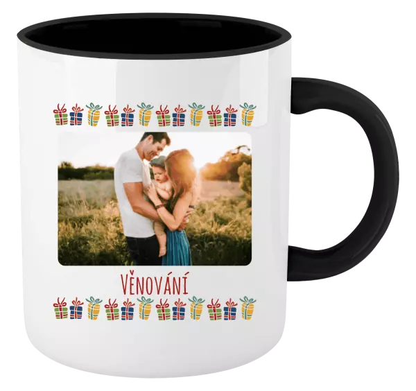 Vánoční hrnek Barevné vánoční dárečky