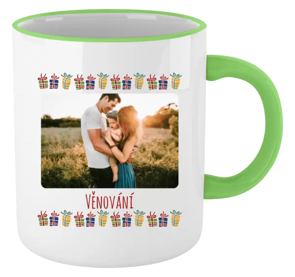 Vánoční hrnek Barevné vánoční dárečky