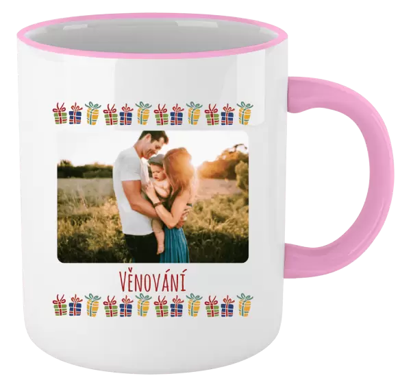 Vánoční hrnek Barevné vánoční dárečky