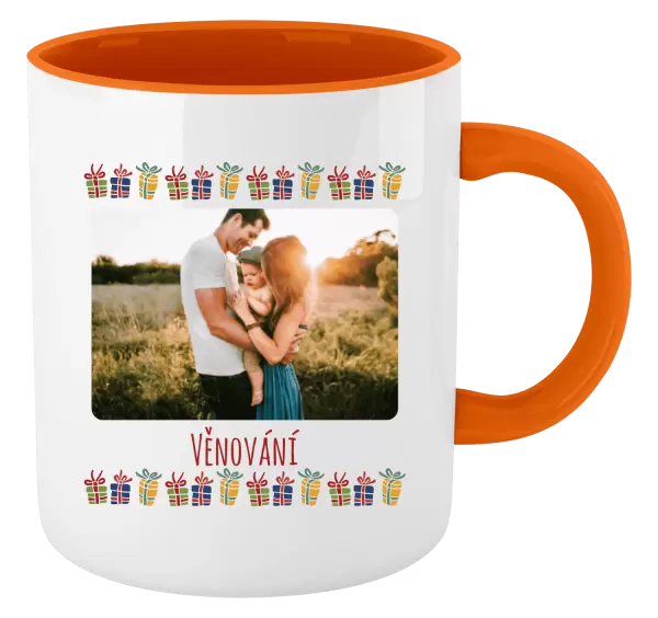 Vánoční hrnek Barevné vánoční dárečky