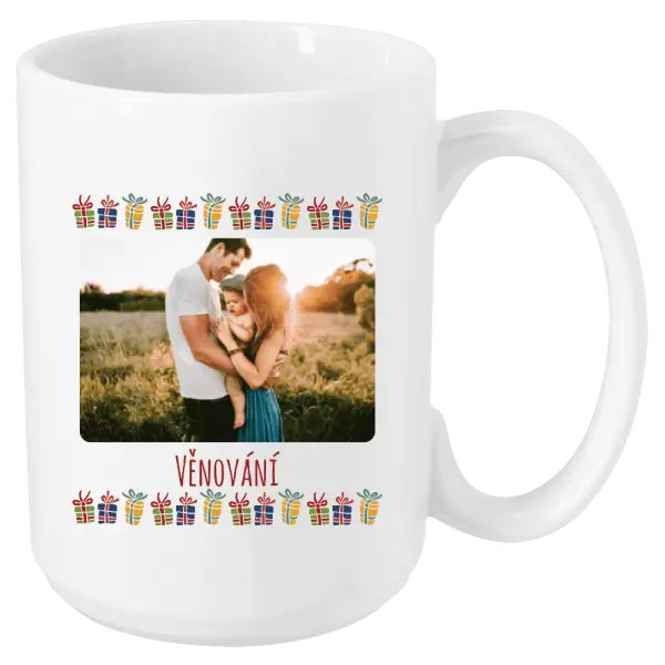 Vánoční hrnek Barevné vánoční dárečky