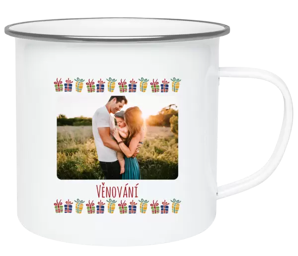 Vánoční plecháček Barevné vánoční dárečky