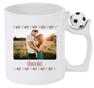 Vánoční hrnek Vánoční větvičky s kuličkami