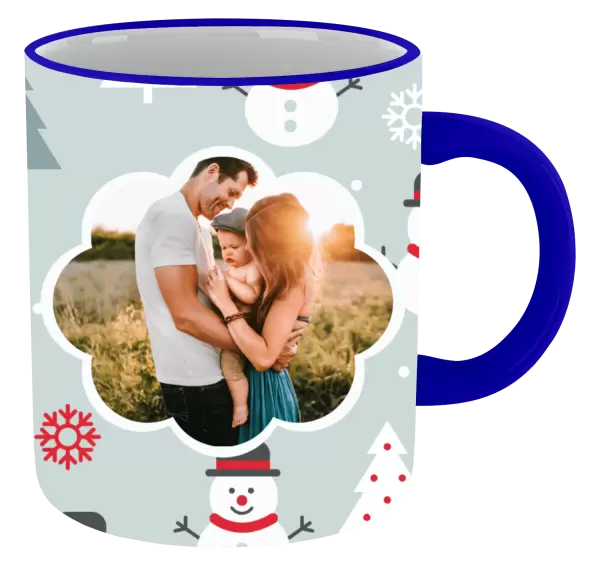 Vánoční hrnek Stromečky a sněhuláci