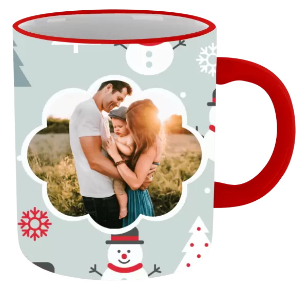 Vánoční hrnek Stromečky a sněhuláci