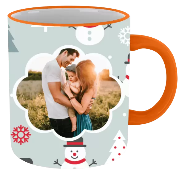 Vánoční hrnek Stromečky a sněhuláci