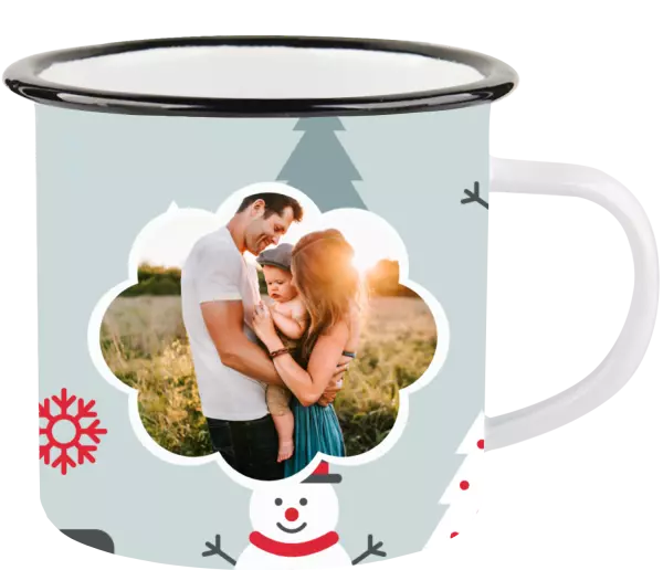 Vánoční plecháček Stromečky a sněhuláci