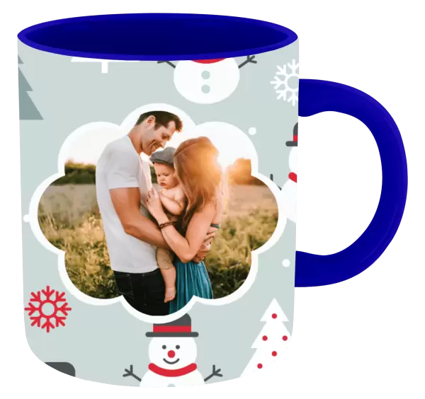 Vánoční hrnek Stromečky a sněhuláci