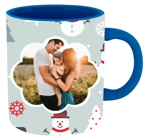 Vánoční hrnek Stromečky a sněhuláci