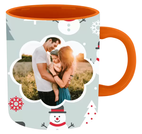 Vánoční hrnek Stromečky a sněhuláci